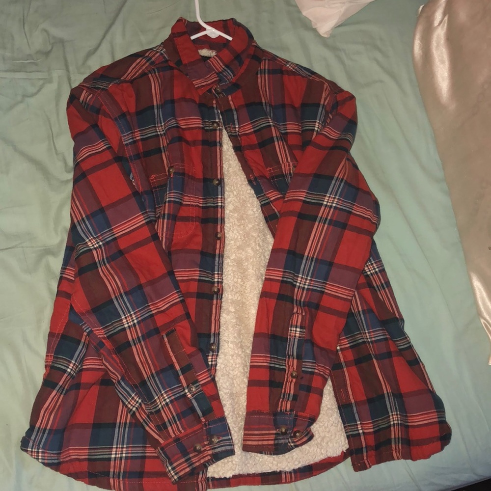 button down sweatshirt